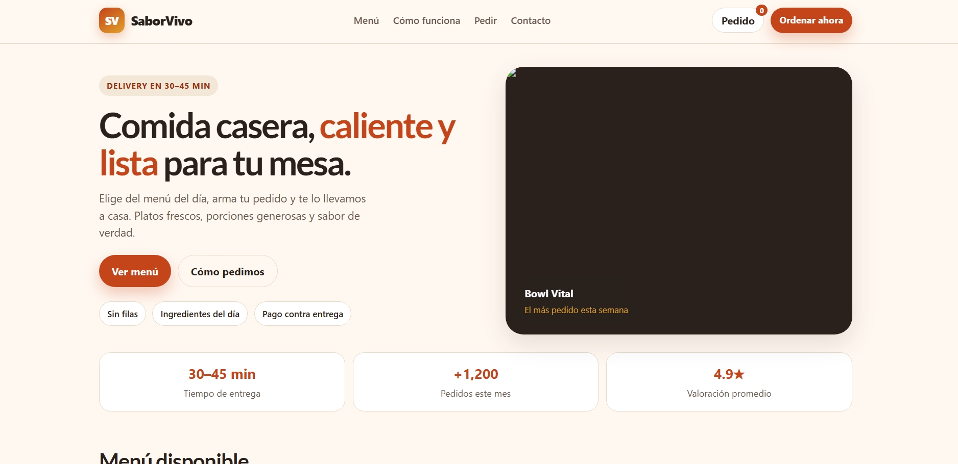 HTML PARA COMIDA - Imagen 2